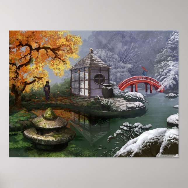 Japanska Garden Poster (Framsidan)