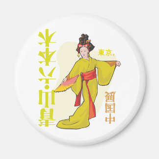 Japanska Geisha Magnet
