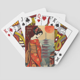 Japanska geisha maiko Classic-spelkort Casinokort