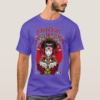 Japanska Geisha Robot Outrun Futurism Streetwear T Shirt