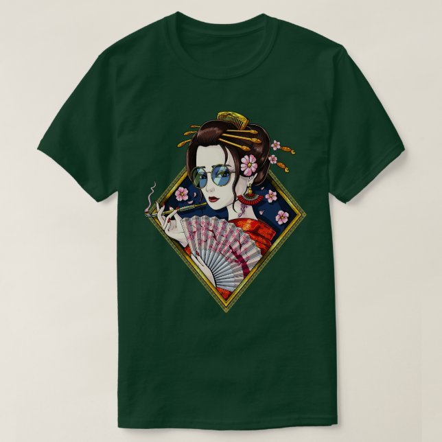 Japanska Geisha T Shirt (Design framsida)