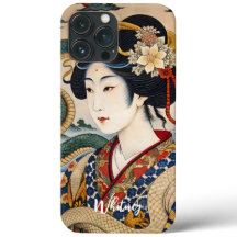 Japanska Geisha Ukiyo e Art Namn