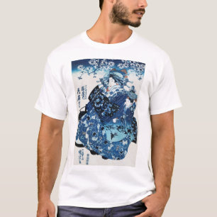 Japanska Geisya Woman, Kuniyoshi, Ukiyo-e T Shirt