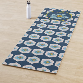 Japanska Geometric Lily Flower Mönster Monogram