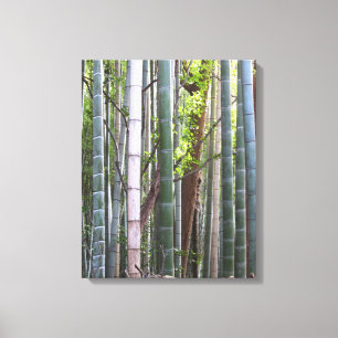 Japanska Giant Bamboo Forest, Sagano, Kyoto, Japan Canvastryck