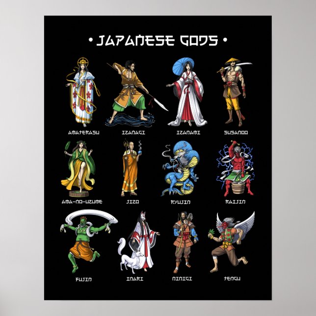 Japanska gudar poster (Framsidan)