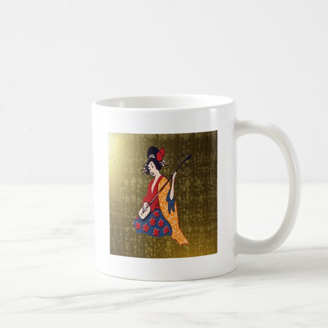 Japanska Guld Kaffemugg (Höger)