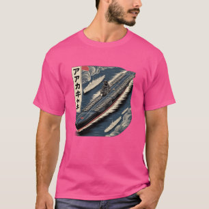 Japanska hangarfartyget Akagi vintage t-shirt