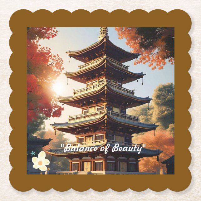 ’Japanska Harmony’ Underlägg Papper (Framsida)