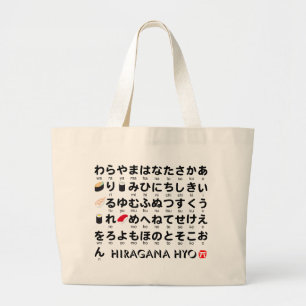 Japanska Hiragana bord (Sushi) Jumbo Tygkasse