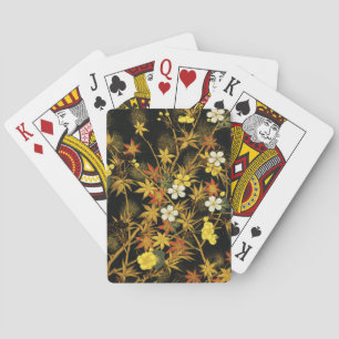 Japanska höstlöv Antik Botanisk Casinokort
