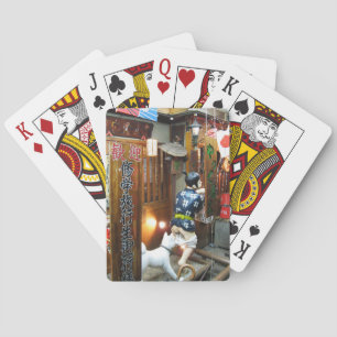 Japanska Humor - Hund Pulling Byxor Down Casinokort