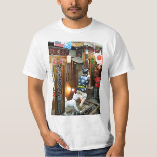 Japanska Humor - Hund Pulling Byxor Down T Shirt