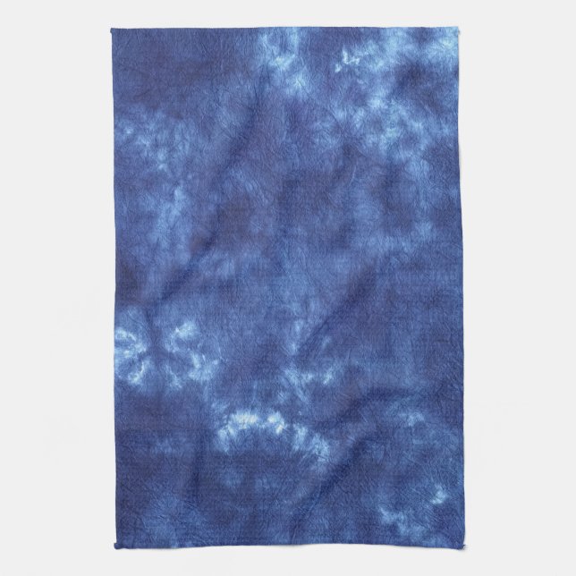 Japanska Indigo Dye Blue Kökshandduk (Vertikal)