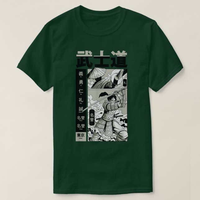Japanska Japan Anime T-Shirt (Design framsida)