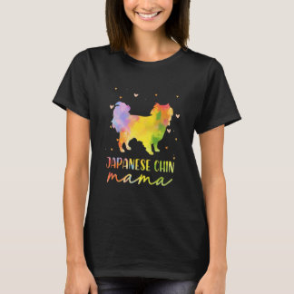 Japanska japanska färgade japanska i Chin Mamma T Shirt