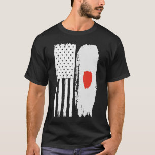 Japanska japanska Flagga, Japan, USA T Shirt