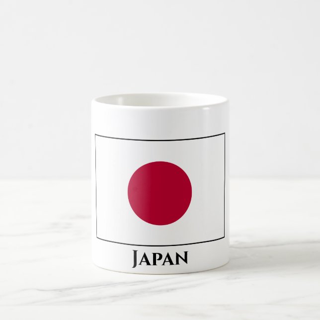 Japanska (japanska) Flagga Kaffemugg (Center)