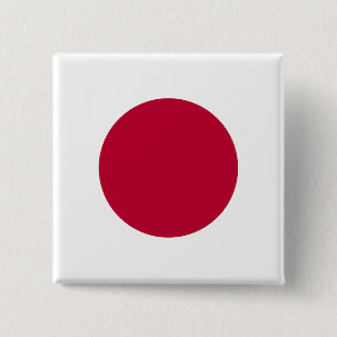 Japanska (japanska) Flagga Knapp