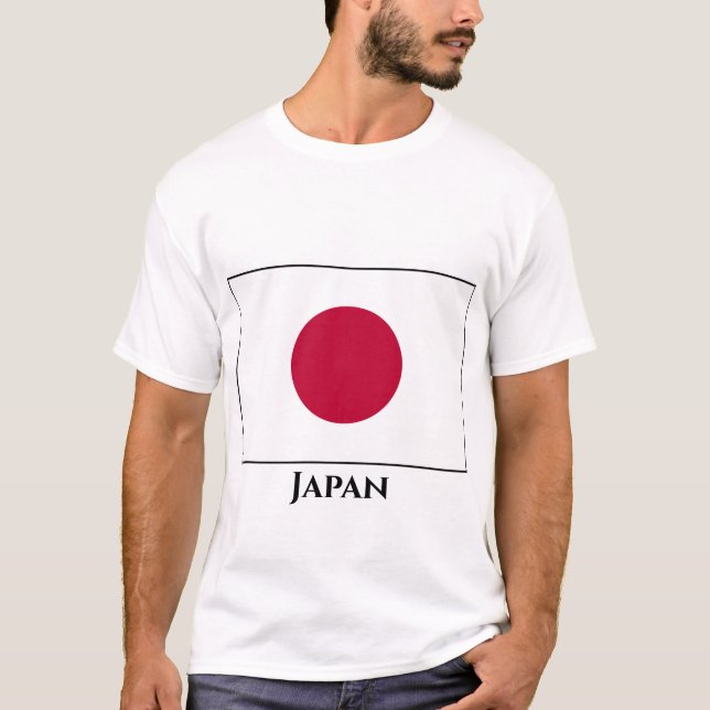 Japanska (japanska) Flagga T Shirt (Framsida)