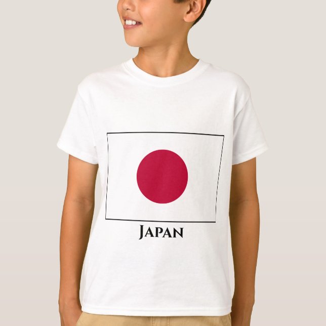 Japanska (japanska) Flagga T Shirt (Framsida)