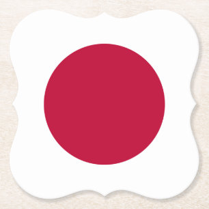 Japanska (japanska) Flagga Underlägg Papper