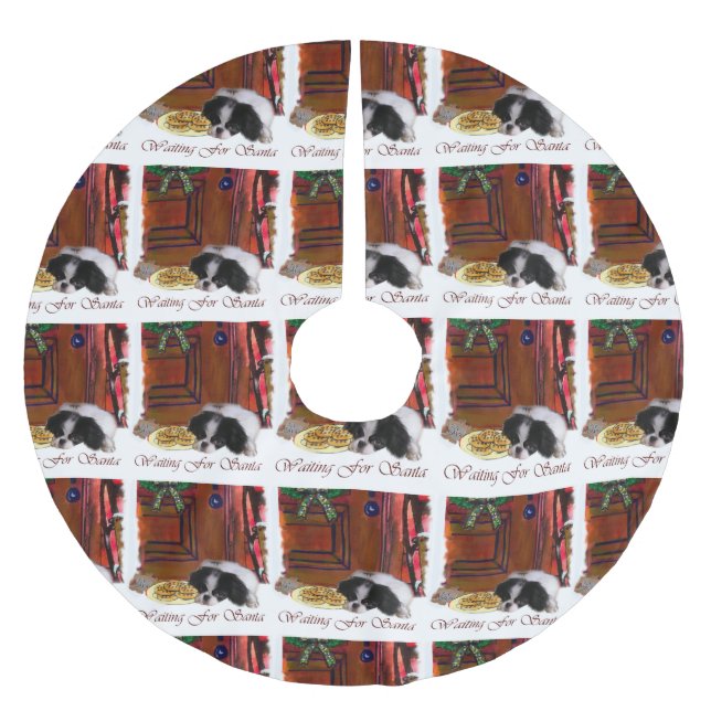 Japanska julklappar julgransmatta borstad polyester (Framsidan)