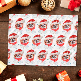 Japanska julstjärnor i Chin Hund aveln Fleecefilt