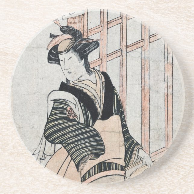 Japanska Kabuki Theater underlägg Sandsten (Framsidan)