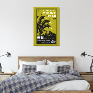 Japanska Kaiju Art Canvastryck