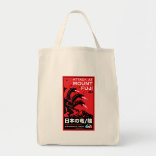 Japanska Kaiju Attack på berget Fiji Tygkasse