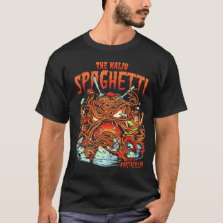 Japanska Kaiju Spaghetti Monster Anime B Movie Foo T Shirt
