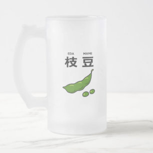 Japanska Kanji Edamame Frostat Ölglas