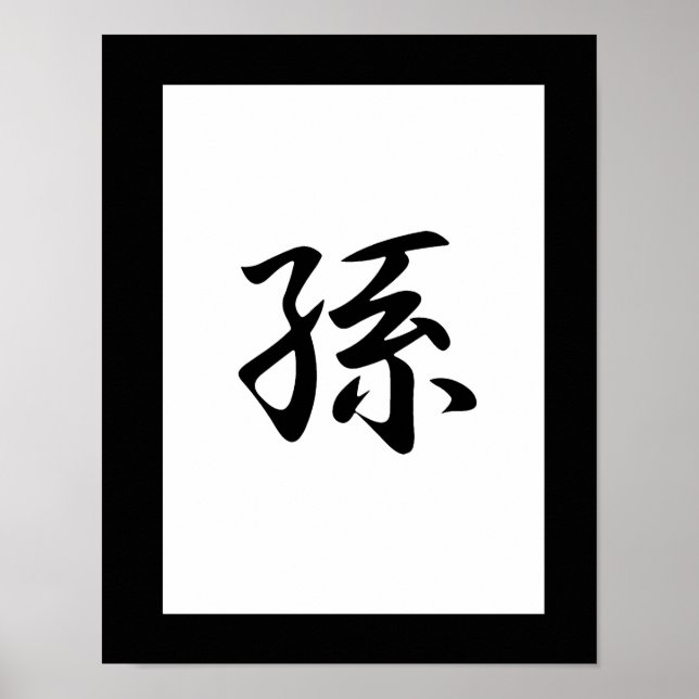 Japanska Kanji för Granddotter - mago Poster (Framsidan)