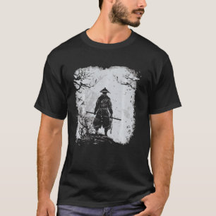 Japanska Kanji Samurai Warrior I Japanska Art Samu T Shirt