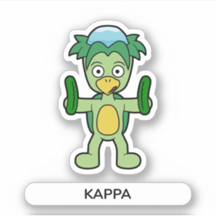 Japanska Kappa Yokai Klistermärken