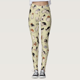 Japanska katter (Färg utmanande) Leggings