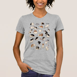 Japanska katter, Hiroshige, Ukiyo-e T Shirt