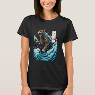 Japanska Katter Kawaii Japan Katt Monster & Kanaga T Shirt