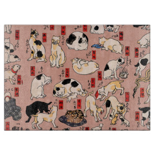 japanska katter Ukiyo-e Funny kattunge