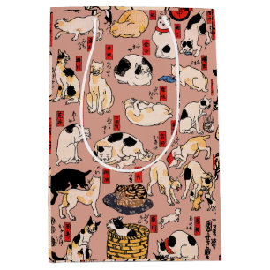 japanska katter Ukiyo-e Funny kattunge