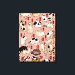 japanska katter Ukiyo-e Funny kattunge Canvastryck<br><div class="desc">Den här bilden baseras på ukiyo-e Cats-utskriften från den japanska tryckkonstanten Utagawa Kuniyoshi (1797-1861). Den här antika ukiyo-e-utskriften har femtiofem katter som verkar göra alla sorters kattunge sak. Katter som föreslås som 53 Station i Tōkaidō,  1850</div>