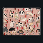 japanska katter Ukiyo-e Funny kattunge Dragkroksskydd<br><div class="desc">Den här bilden baseras på ukiyo-e Cats-utskriften från den japanska tryckkonstanten Utagawa Kuniyoshi (1797-1861). Den här antika ukiyo-e-utskriften har femtiofem katter som verkar göra alla sorters kattunge sak. Katter som föreslås som 53 Station i Tōkaidō,  1850</div>