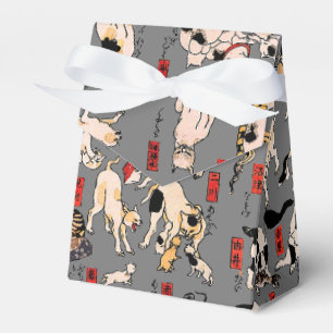 japanska katter Ukiyo-e Funny kattunge Presentaskar