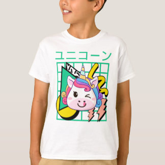 Japanska Kawaii Unicorn på 90-talet T Shirt
