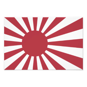 Japanska kejserliga soluppgångsflaggan, Edo till a Fototryck