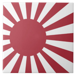 Japanska kejserliga soluppgångsflaggan, Edo till a Kakelplatta