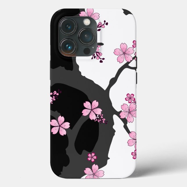 Japanska Kimono Black and White Rosa Sakura (Baksida )