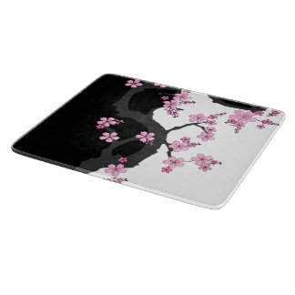 Japanska Kimono Black and White Rosa Sakura
