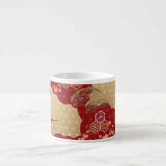 Japanska Kimono Cherry-Blommar Espressomugg